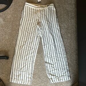 J jill wide legged striped pants